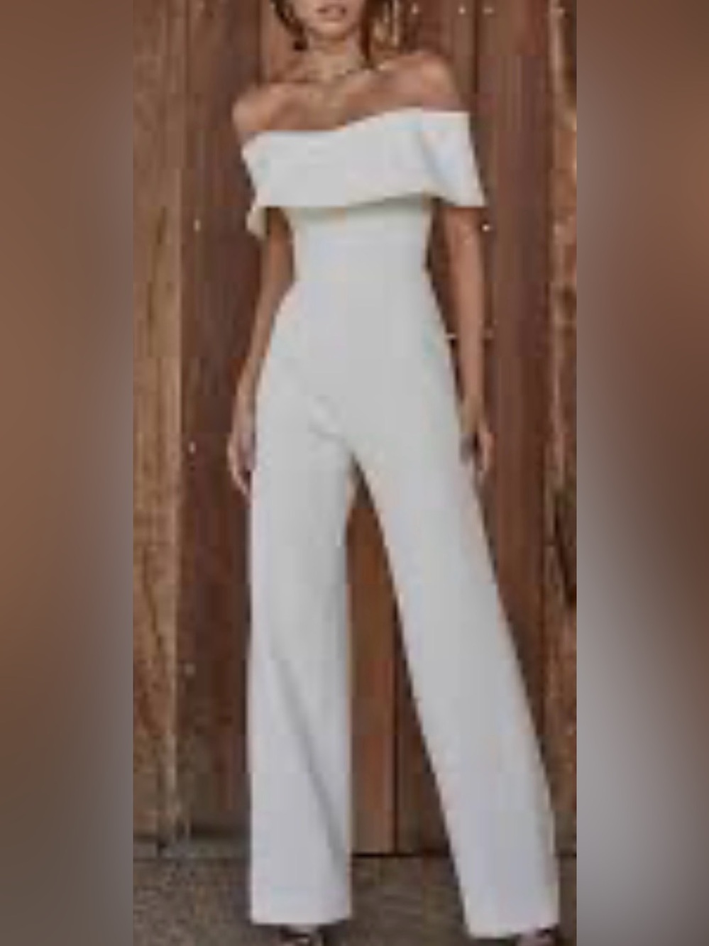 Women’s White Wide-Leg Jumpsuit